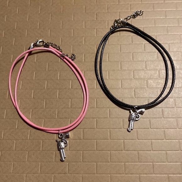 Minimalist, Stainless Steel Pistol Charm, With Adjustable Black Rope - Picture 10 of 11